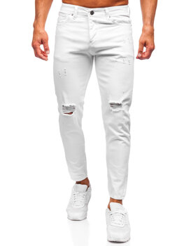 Bílé pánské džíny slim fit Bolf 5872