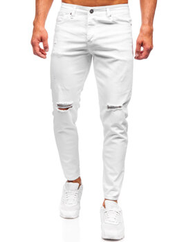 Bílé pánské džíny slim fit Bolf 5873