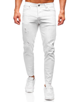 Bílé pánské džíny slim fit Bolf 5876