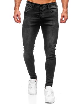 Černé pánské džíny skinny fit Bolf R923