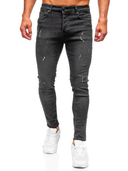 Černé pánské džíny slim fit Bolf 6513