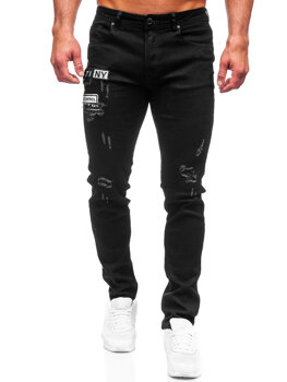 Černé pánské džíny slim fit Bolf E7838