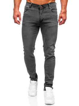 Grafitové pánské džíny slim fit Bolf 6220