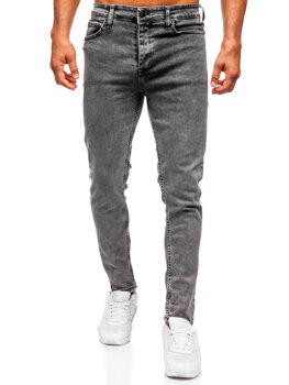 Grafitové pánské džíny slim fit Bolf 6506