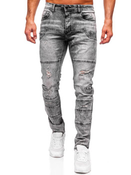 Grafitové pánské džíny slim fit Bolf MP0163N