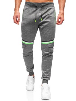 Grafitové pánské jogger kalhoty Bolf K10276