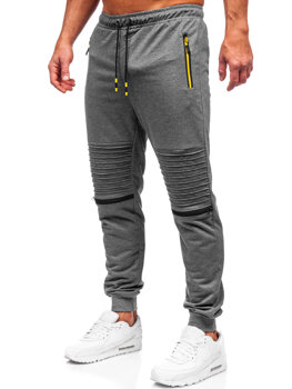 Grafitové pánské jogger kalhoty Bolf k10330