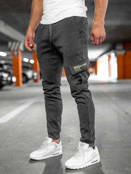 Grafitové pánské jogger kapsáčé Bolf HM2173