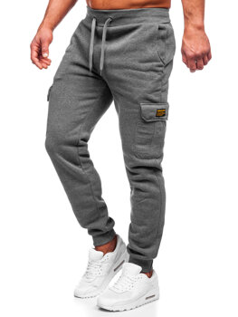 Grafitové pánské jogger kapsáčé Bolf JX8709