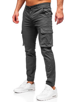 Grafitové pánské jogger kapsáče Bolf MP0202GS