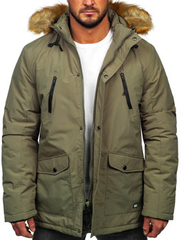 Khaki pánská zimní bunda parka alaska Bolf WX032B