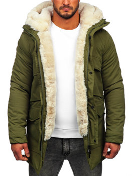 Khaki pánská zimní parka Bolf parka M115