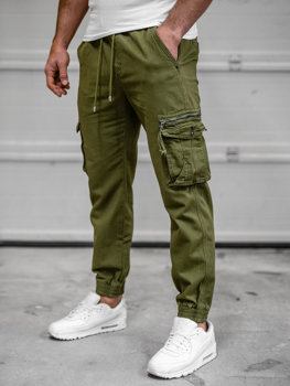 Khaki pánské jogger kapsáče Bolf MP0181MVA