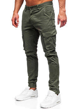 Khaki pánské textilní jogger kapsáče Bolf 77322