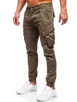 Khaki pánské textilní jogger kapsáče Bolf SK850