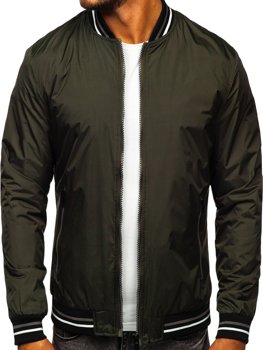 Khaki pánský prošívaný přechodový bomber Bolf 6523