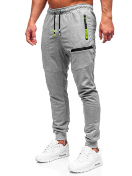 Šedé pánské jogger kalhoty Bolf K10353