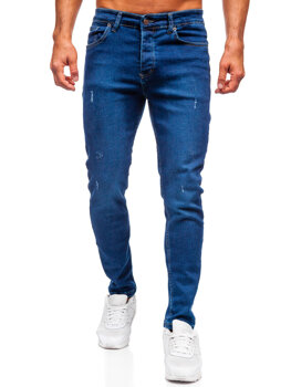 Tmavě modré pánské džíny slim fit Bolf 5066