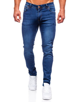 Tmavě modré pánské džíny slim fit Bolf 6147