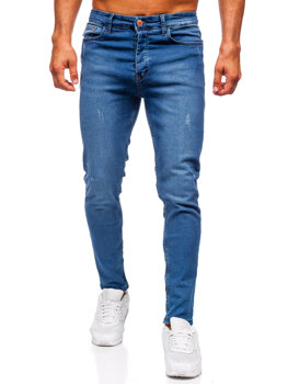 Tmavě modré pánské džíny slim fit Bolf 6175