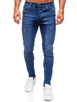 Tmavě modré pánské džíny slim fit Bolf 6264