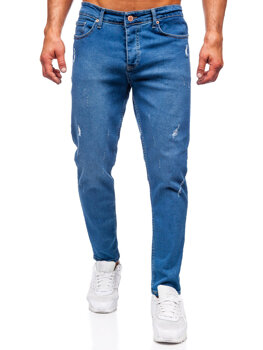 Tmavě modré pánské džíny slim fit Bolf 6453