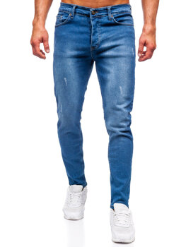 Tmavě modré pánské džíny slim fit Bolf 6458