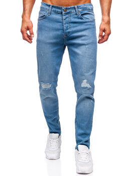 Tmavě modré pánské džíny slim fit Bolf 6462