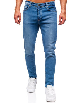 Tmavě modré pánské džíny slim fit Bolf 6471