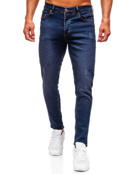 Tmavě modré pánské džíny slim fit Bolf 6479