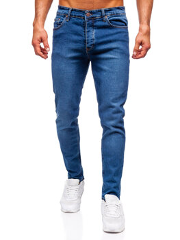 Tmavě modré pánské džíny slim fit Bolf 6482