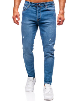 Tmavě modré pánské džíny slim fit Bolf 6485