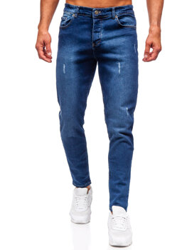 Tmavě modré pánské džíny slim fit Bolf 6558