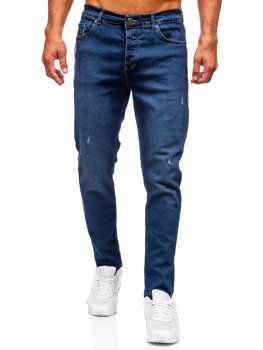 Tmavě modré pánské džíny slim fit Bolf 6561