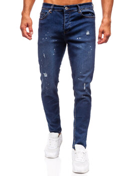 Tmavě modré pánské džíny slim fit Bolf 6571