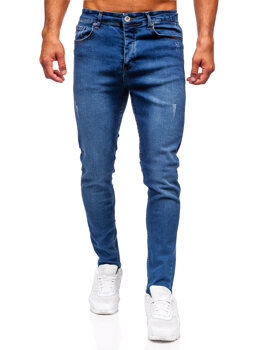 Tmavě modré pánské džíny slim fit Bolf 6585