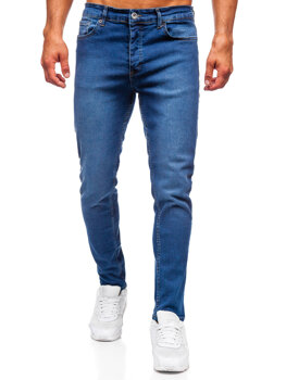 Tmavě modré pánské džíny slim fit Bolf 6591