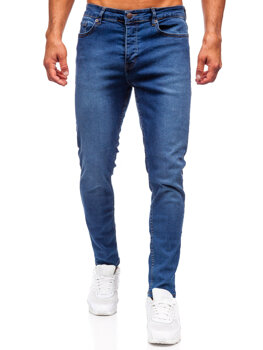 Tmavě modré pánské džíny slim fit Bolf 6592