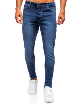 Tmavě modré pánské džíny slim fit Bolf 6596