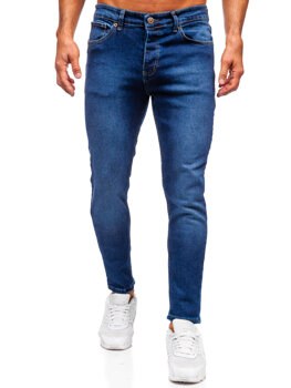 Tmavě modré pánské džíny slim fit Bolf 6732