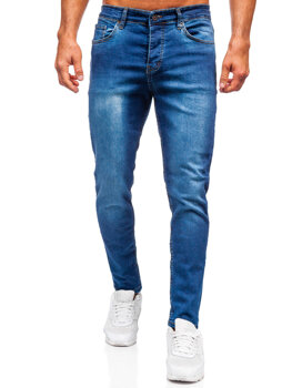 Tmavě modré pánské džíny slim fit Bolf 6761