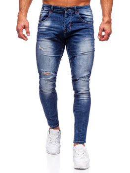 Tmavě modré pánské džíny slim fit Bolf MP0024B