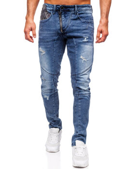 Tmavě modré pánské džíny slim fit Bolf MP0045B