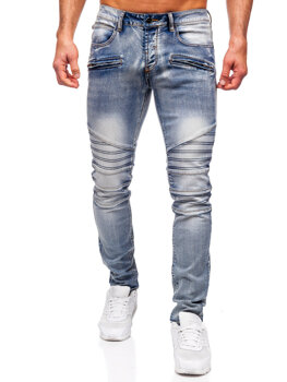 Tmavě modré pánské džíny slim fit Bolf MP0094BS