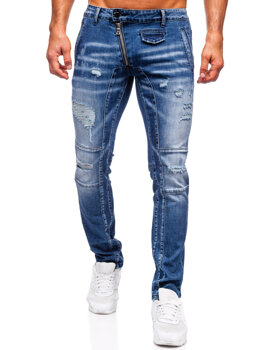 Tmavě modré pánské džíny slim fit Bolf MP0110BS