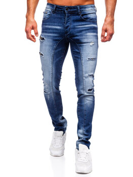 Tmavě modré pánské džíny slim fit Bolf MP0159BS