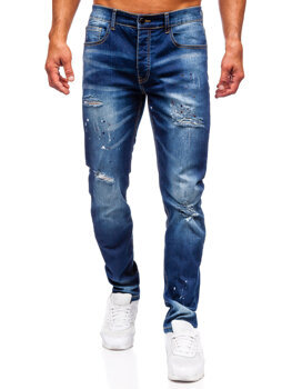 Tmavě modré pánské džíny slim fit Bolf MP0170BS