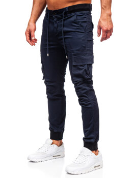 Tmavě modré pánské jogger kapsáče Bolf MP0208BS