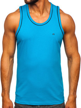 Tyrkysové pánské tílko tank top Bolf 14276