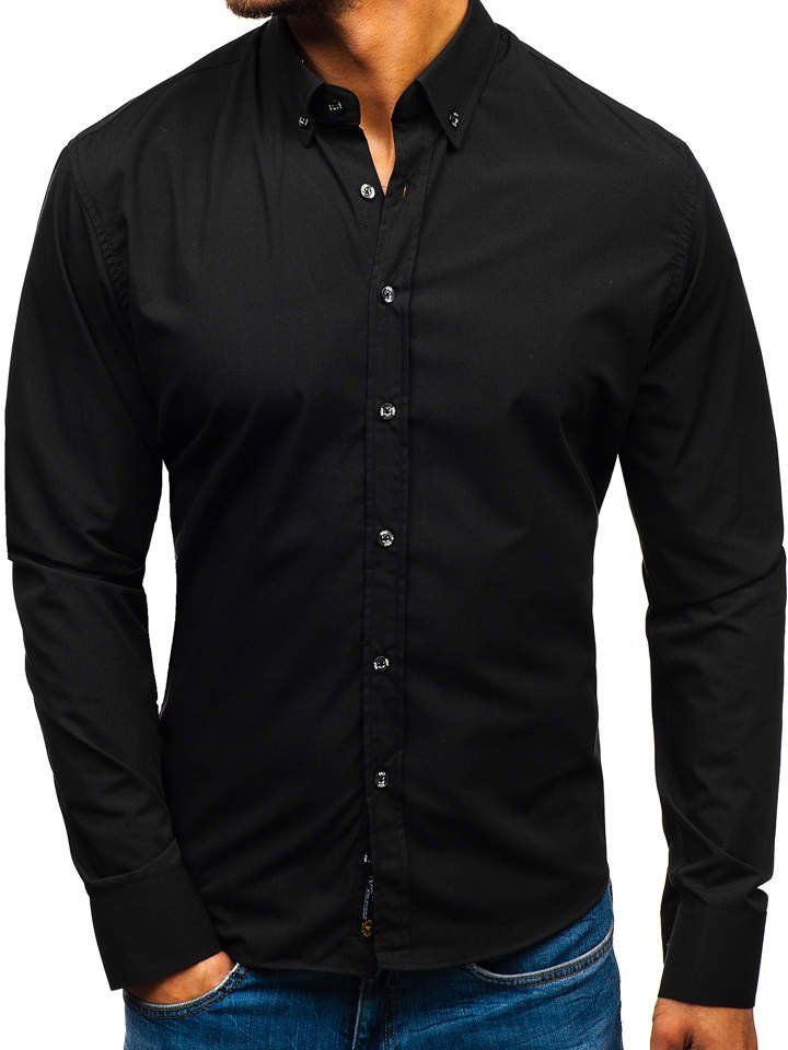 Pánská košile BOLF 5821 černá